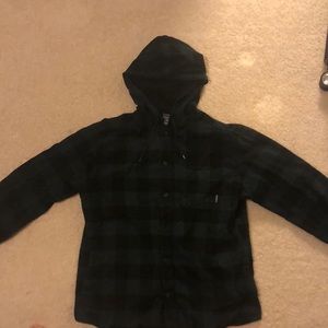 Men’s Green/Black Eddie Bauer Flannel Sweatshirt